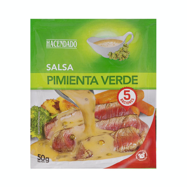 Salsa pimienta verde Hacendado