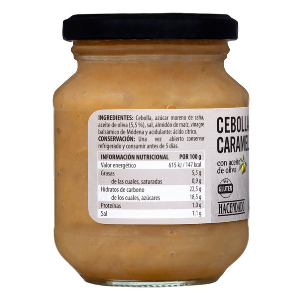 Cebolla caramelizada Hacendado con aceite de oliva