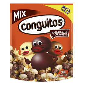 Cacahuete cubierto de tres chocolates Conguitos sin gluten pack ahorro