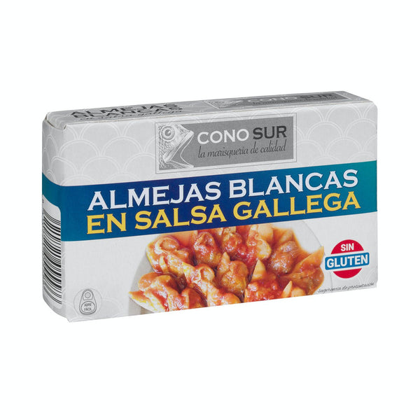 Almejas blancas Cono sur en salsa gallega