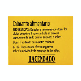 Colorante alimentario Hacendado 25 sobres