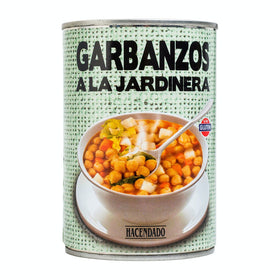 Garbanzos a la jardinera Hacendado