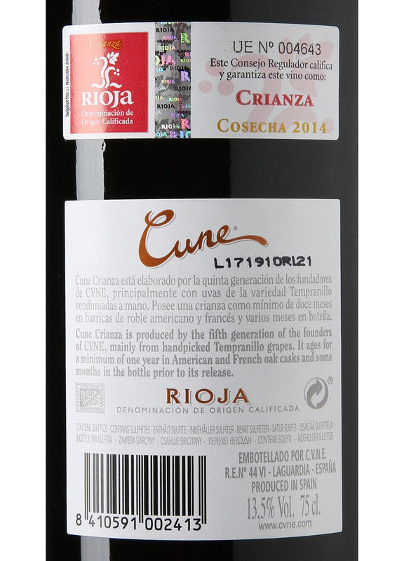 Cune Tinto Crianza 2017