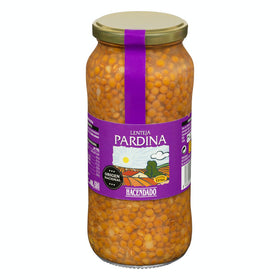 Lenteja cocida pardina Hacendado tarro 570g