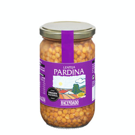 Lenteja cocida pardina Hacendado tarro 295g