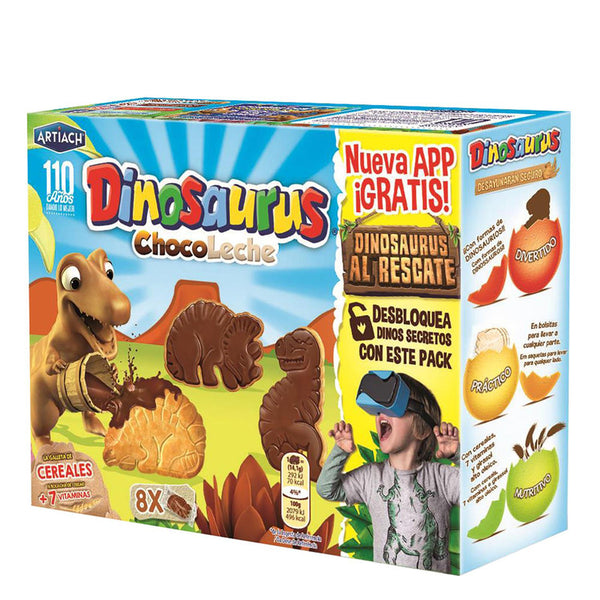 Galletas con chocolate y leche Dinosaurus Artiach 340g