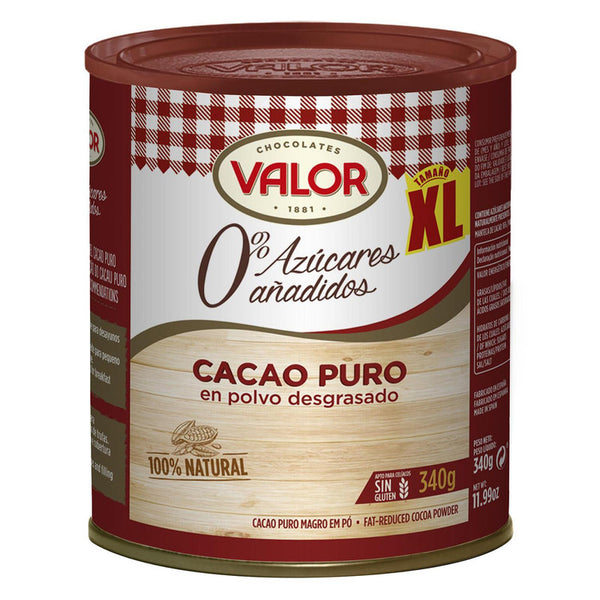 Cacao soluble desgrasado Valor sin gluten 0% azúcares añadidos