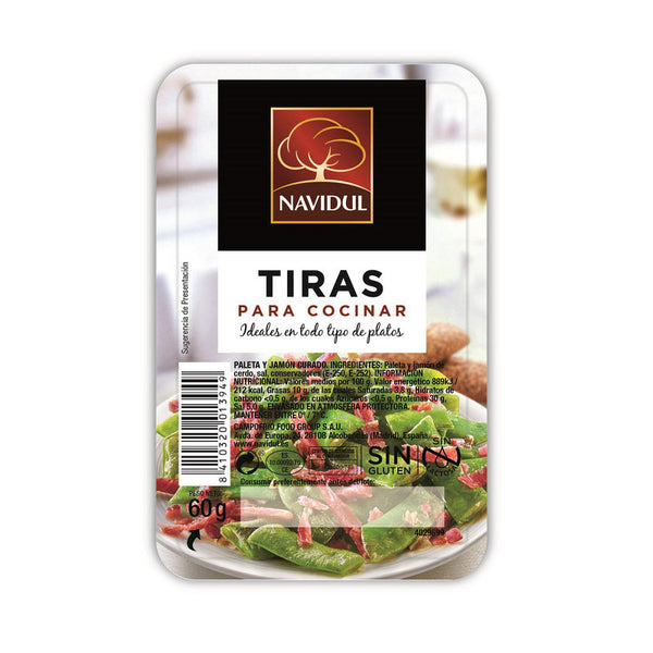 Tiras de jamón curado Navidul sin gluten 60g