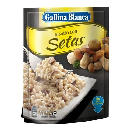 Risotto setas sobre Gallina Blanca 175 g