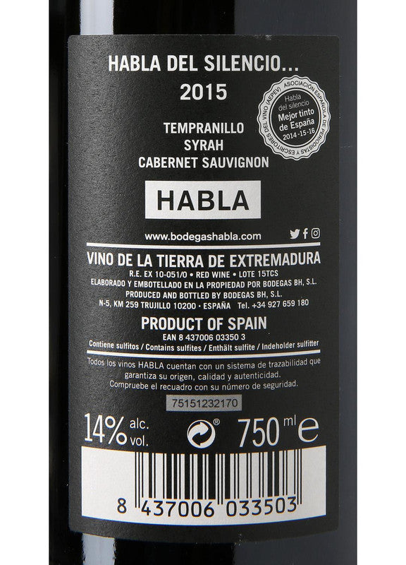 Habla Del Silencio Tinto 2018