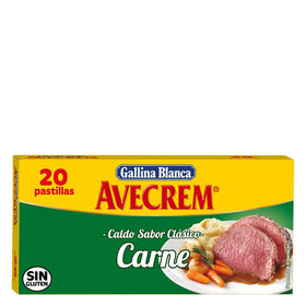 Caldo de carne en pastillas Avecrem sin gluten 20 ud,