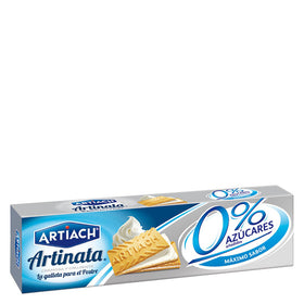 Galletas de barquillo rellenas de crema 0 % azúcares añadidos Artiach 175g