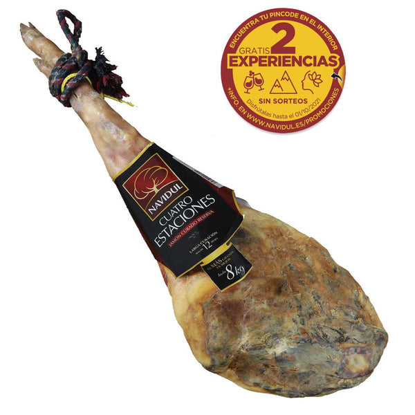 Jamón curado reserva 4 estaciones Navidul pieza de 7 kg aprox