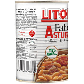 Fabada asturiana Litoral sin gluten y sin lactosa 435 g,