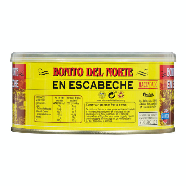 Bonito del norte en escabeche Hacendado lata 1kg