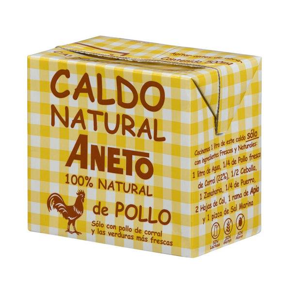 Caldo de pollo Aneto sin gluten y sin lactosa 500 ml