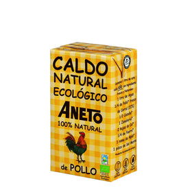 Caldo natural de pollo ecológico Aneto sin gluten 1 l