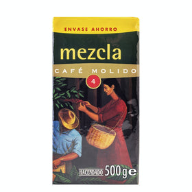 Café molido mezcla fuerte Hacendado 500g