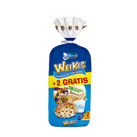 Bollo con pepitas de chocolate con leche Weikis La Bella Easo 6 ud