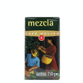 Café molido mezcla fuerte Hacendado 250g