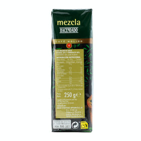 Café molido mezcla fuerte Hacendado 250g