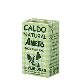 Caldo natural de verduras Aneto sin gluten 1 l