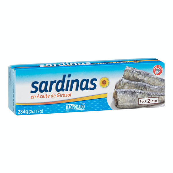 Sardinas en aceite de girasol Hacendado