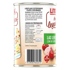 Lentejas de la abuela Litoral sin gluten 435 g,