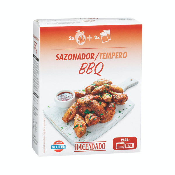 Sazonador sabor barbacoa Hacendado incluye 2 bolsas y 2 sazonadores