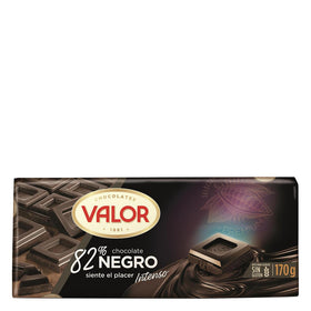 Chocolate negro 82% Valor sin gluten