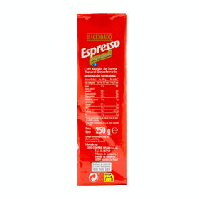 Café molido descafeinado Hacendado Espresso 250g