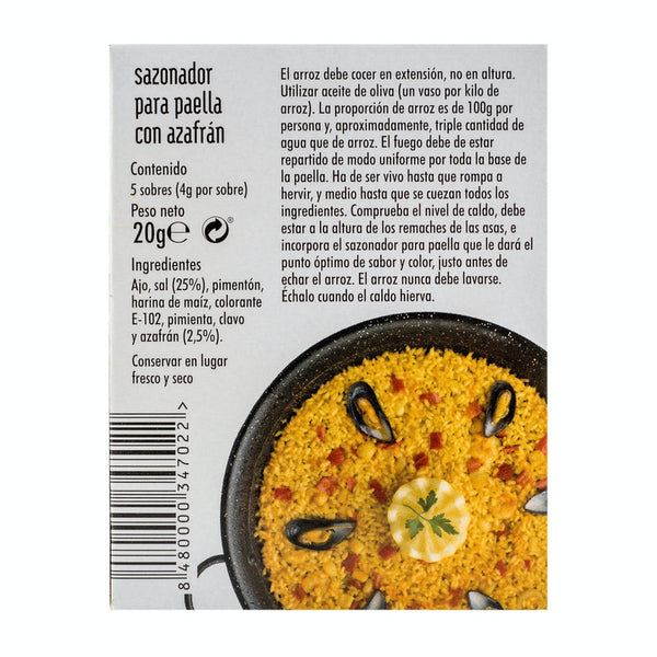 Sazonador para paella con azafrán Hacendado