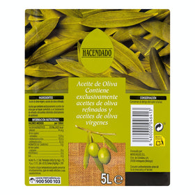 Aceite de oliva 1º Hacendado 5L