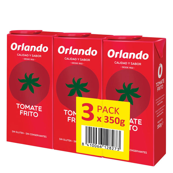 Tomate frito Orlando sin gluten pack de 3 briks de 350g