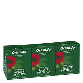 Tomate frito con aceite de oliva virgen extra Orlando sin gluten pack de 3 briks de 210g