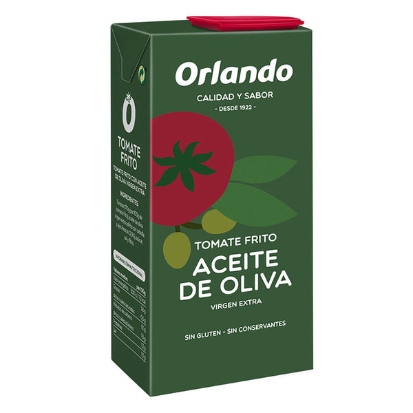 Tomate frito con aceite de oliva virgen extra Orlando sin gluten tarro 780g