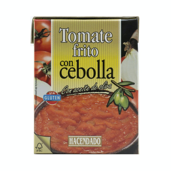 Tomate frito con cebolla Hacendado con aceite de oliva